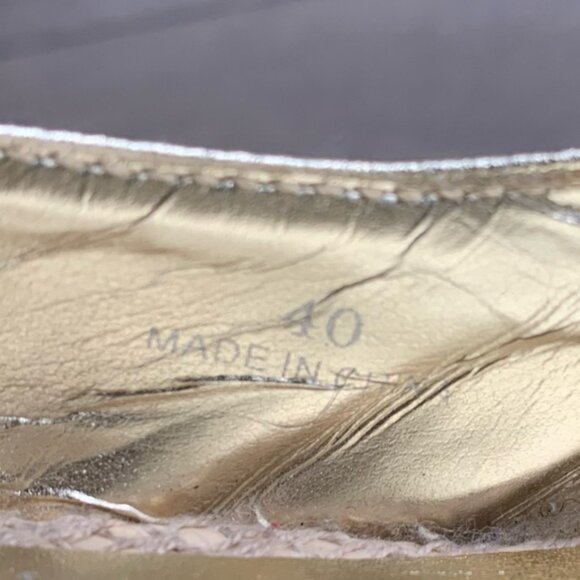 Aldo Women's Wedge Platform Sandals espadrilles Slingback Gold Y2k 2000s Size 9 - Picture 11 of 15